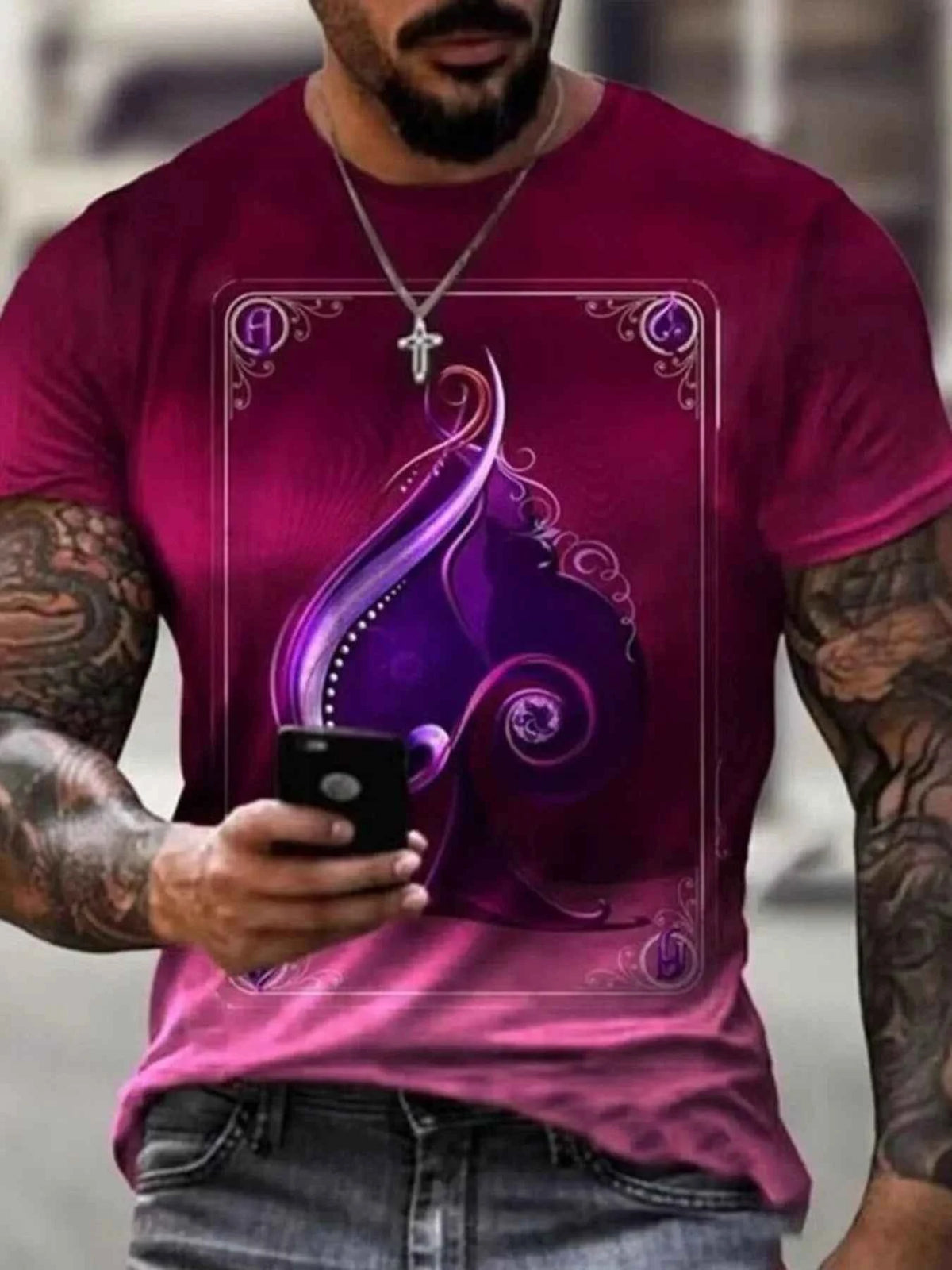 Men’s Graphic Round-Neck T-Shirt