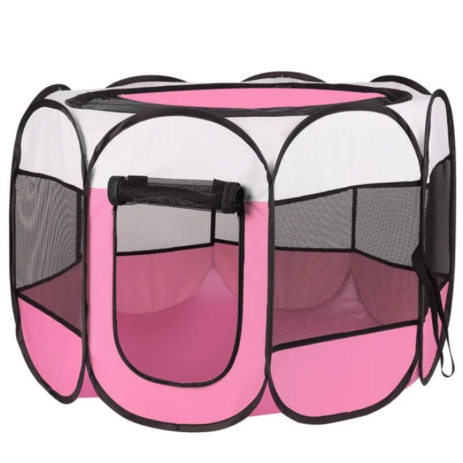 Luxury Portable Foldable Pet Fence Playpen – Indoor & Outdoor Dog & Cat Sports Pen — Prime Trend Market