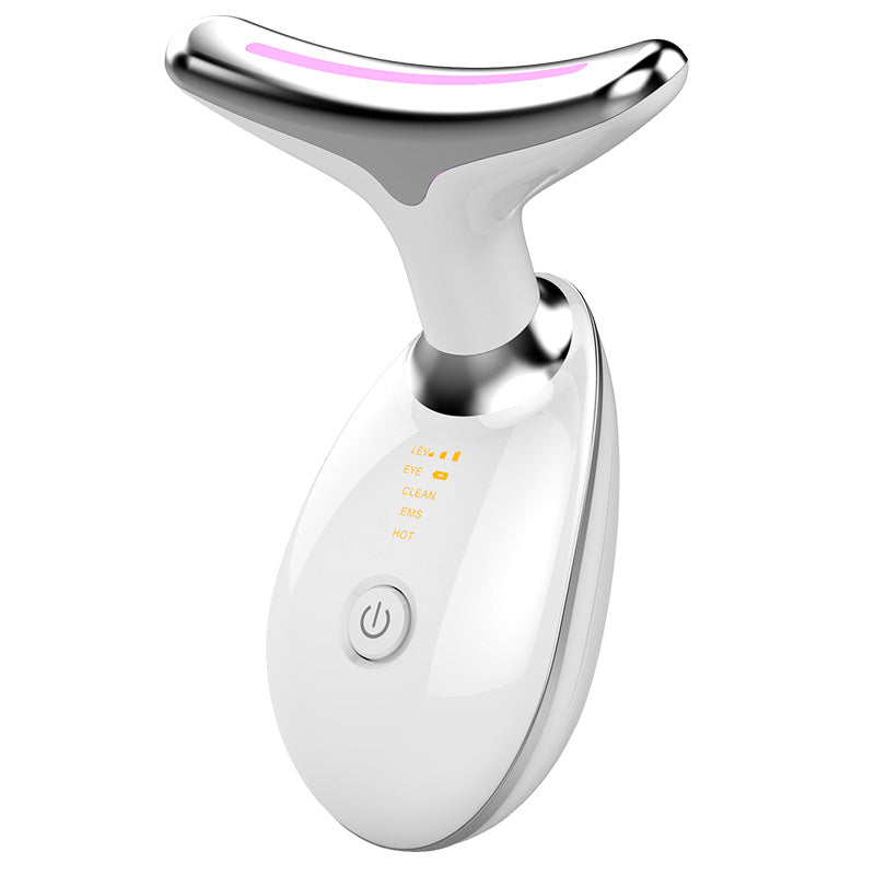 Luxury EMS Thermal Neck Lifting & Tightening Massager — Microcurrent Skin Renewal & 3-Color LED Photon Therapy — Eliza & Tuan