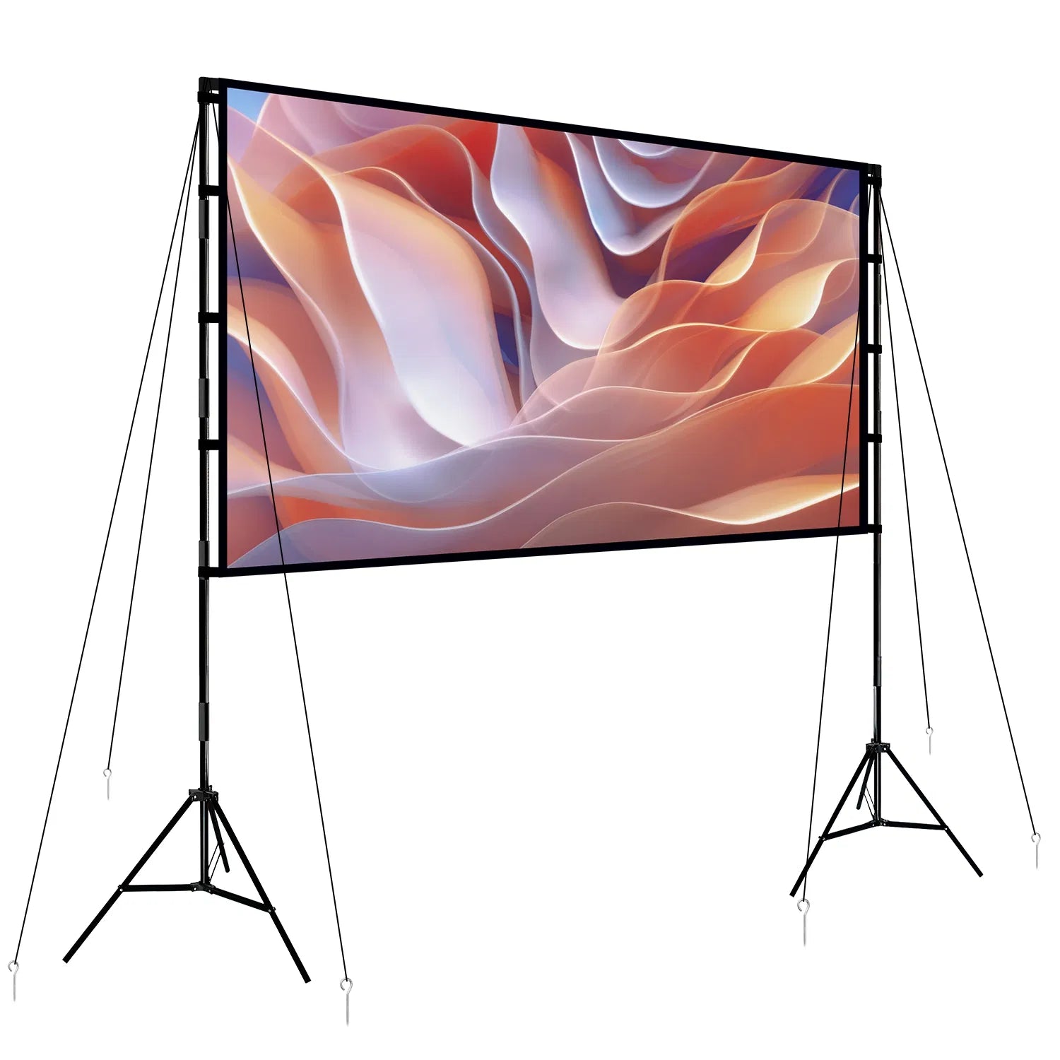 Portable Projector Screen with Stand | 100" & 120" | 4K HD Wrinkle-Free | Backyard Cinema | Indoor Outdoor — Prime Trend Market