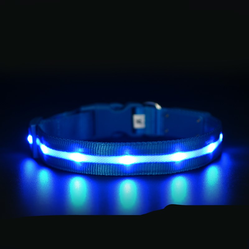 Luxury LED Safety Night Collar for Cats & Dogs — USB Rechargeable Luminous Pet Collar — Prime Trend Market