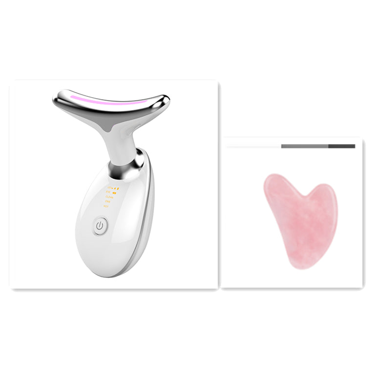 Luxury EMS Thermal Neck Lifting & Tightening Massager — Microcurrent Skin Renewal & 3-Color LED Photon Therapy — Eliza & Tuan