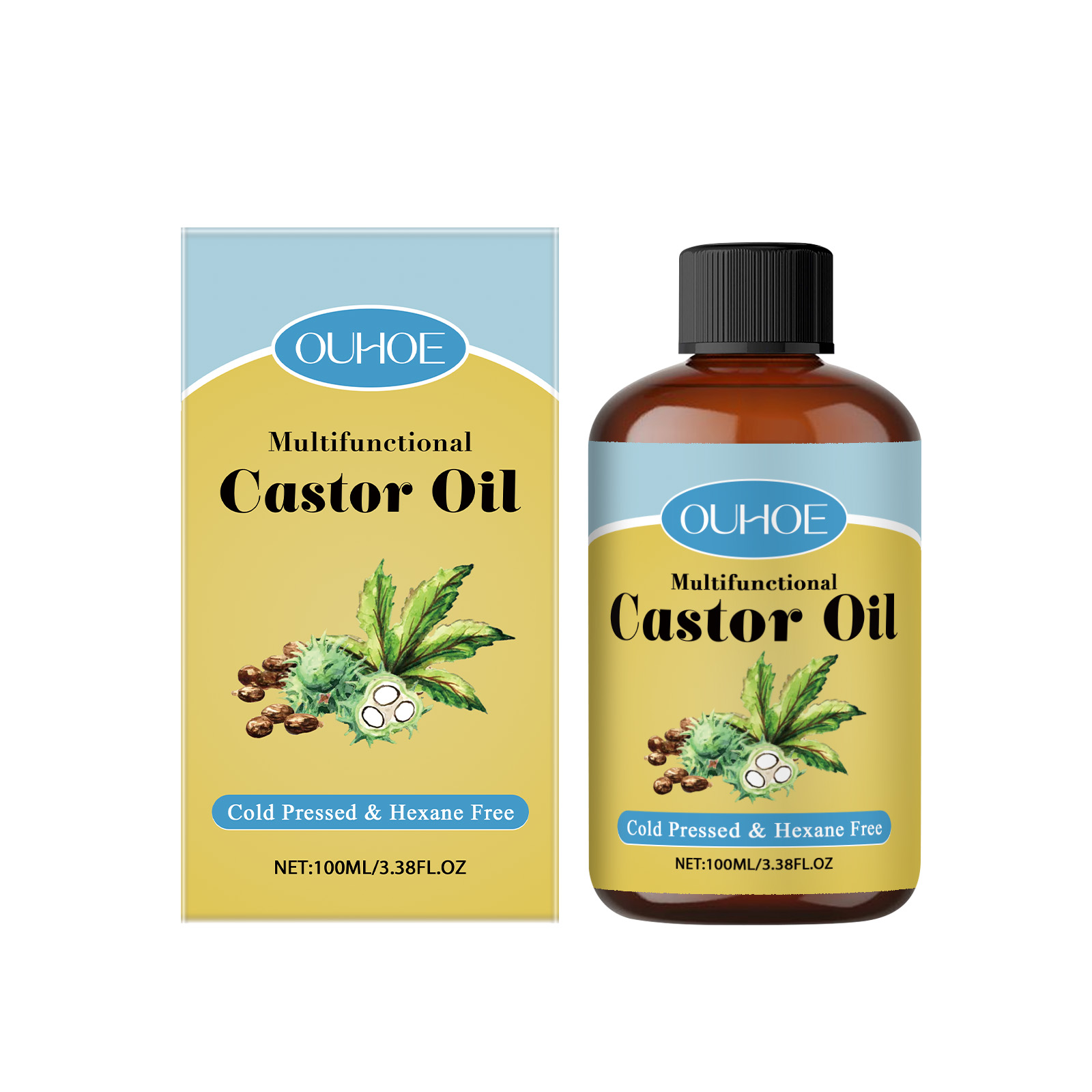 Organic Castor Oil — Hair, Eyebrows, Eyelashes & Skin Moisturizer | 100ml — Prime Trend Market