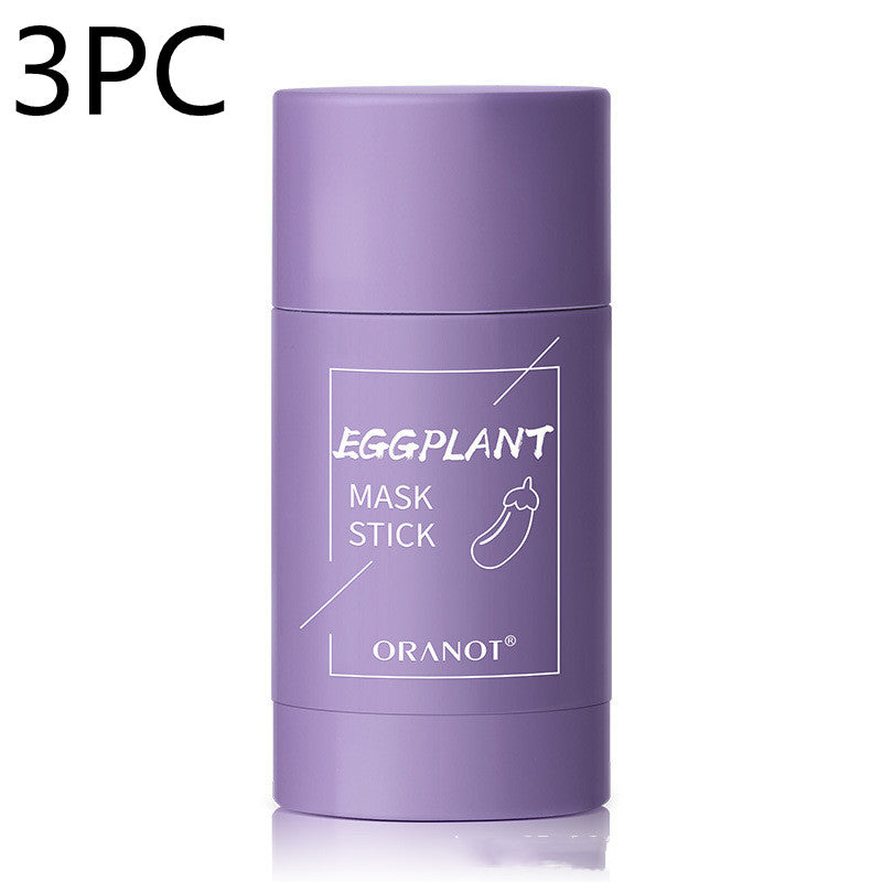 Green Tea & Eggplant Solid Mud Mask — Deep Cleansing, Oil Control & Moisturizing — Prime Trend Market