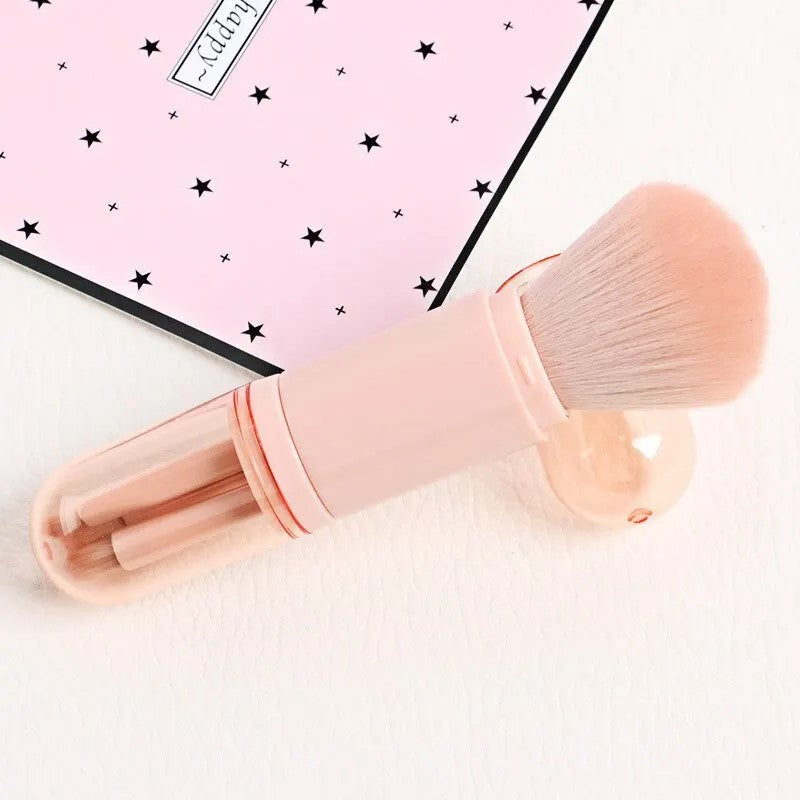 4-in-1 Portable Makeup Brush Set — Travel-Ready Beauty Brushes — Prime Trend Market