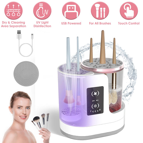 Makeup Brush Pro Set — Luxury Brush Set, Electric Cleaner & Organizer — Prime Trend Market