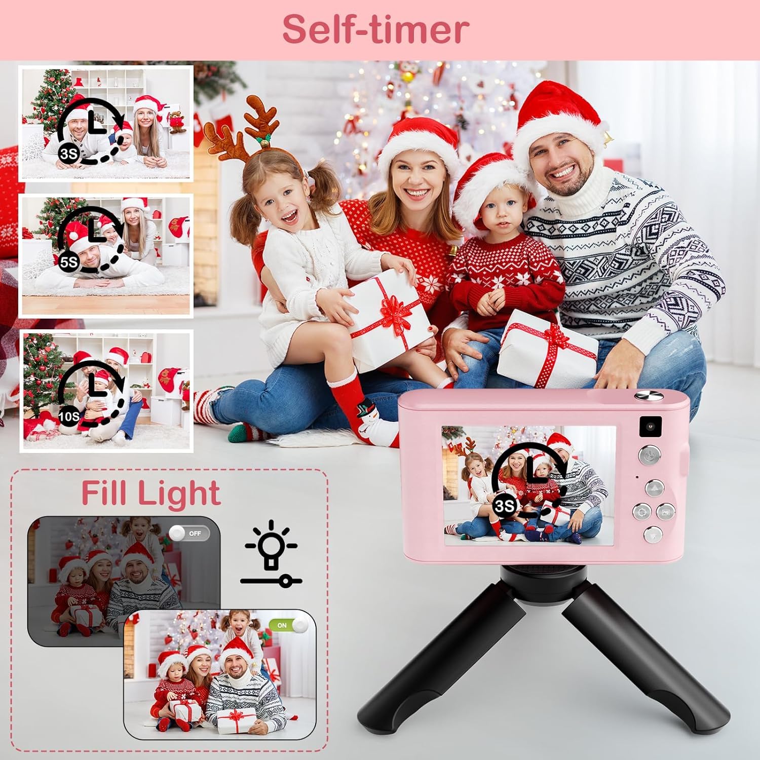 Kids Digital Camera Birthday Gift Set | 48MP 1080P + 32GB SD Card — Prime Trend Market