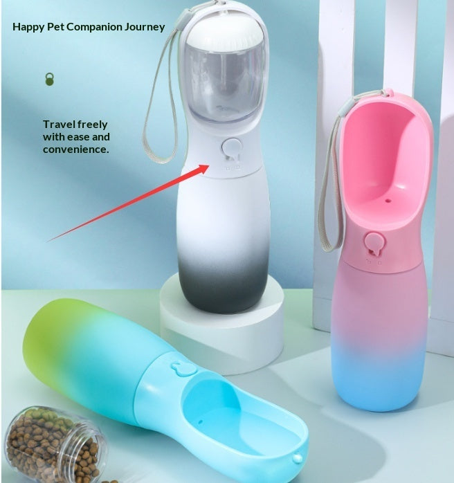 Luxury Gradient Color Portable Foldable Pet Water Bottle – 300ml & 550ml — Prime Trend Market