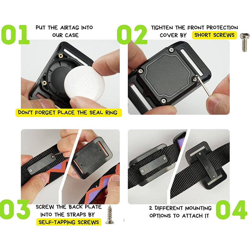 Luxury AirTag Protective Case for Dog Collar — Anti-Lost Tracker Cover | Outdoor & Adventure — Prime Trend Market