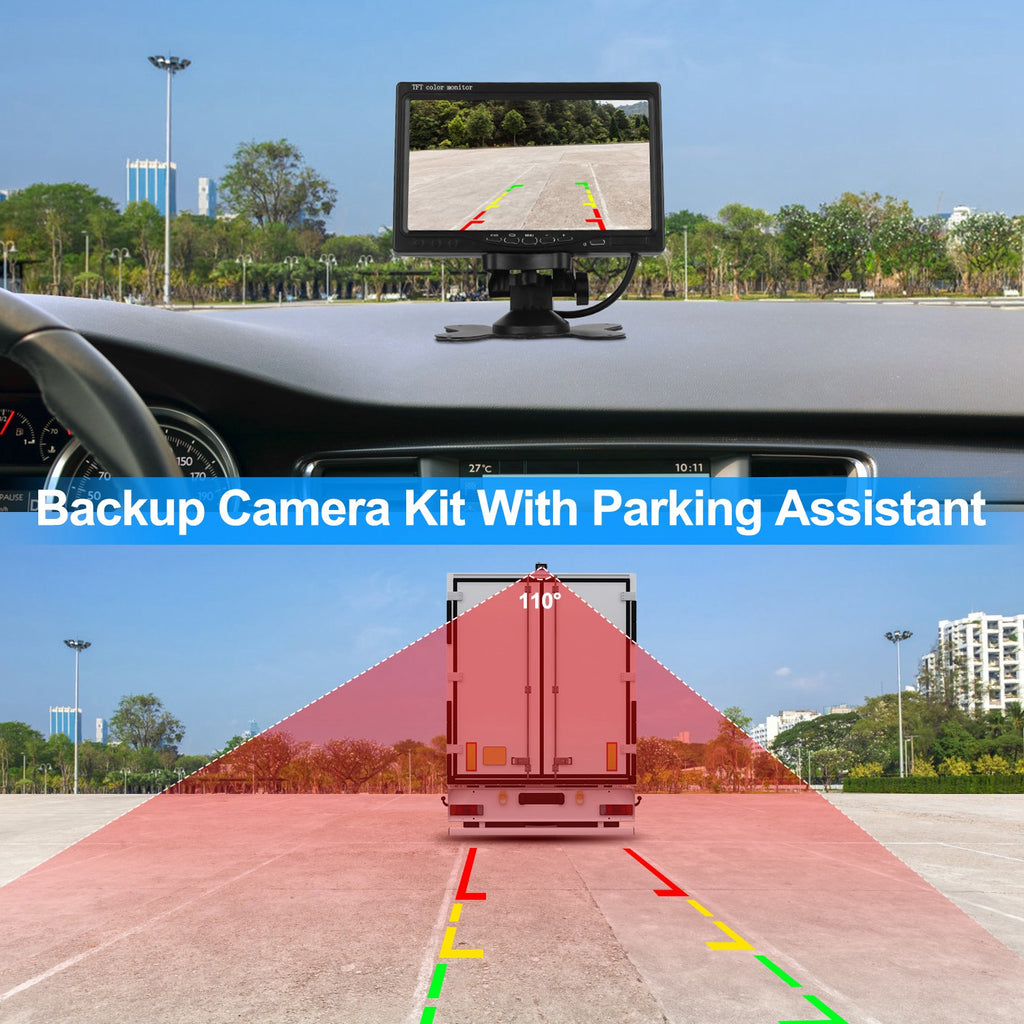 7" Backup Camera System | IP67 Waterproof | Night Vision | 110° Wide Angle | Trucks Vans SUVs — Prime Trend Market
