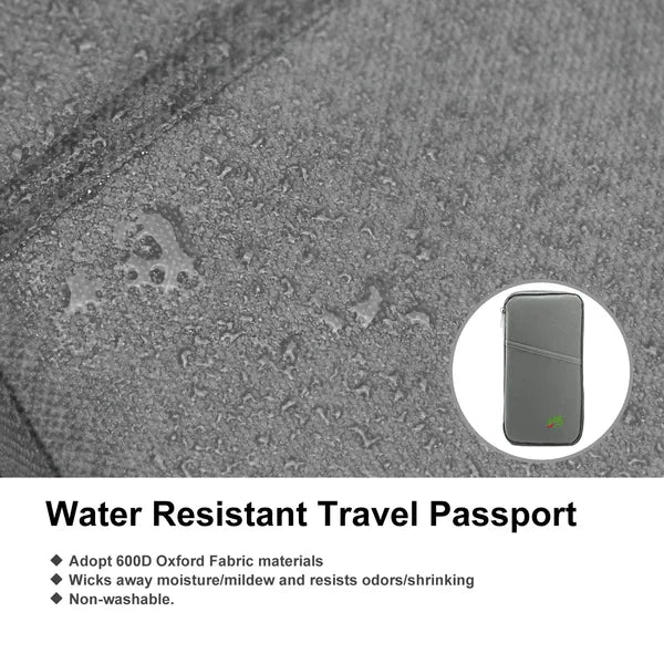 Travel Passport Wallet | 12-Cell Organizer | Water-Repellent | Card, ID & Phone Holder — Eliza & Tuan