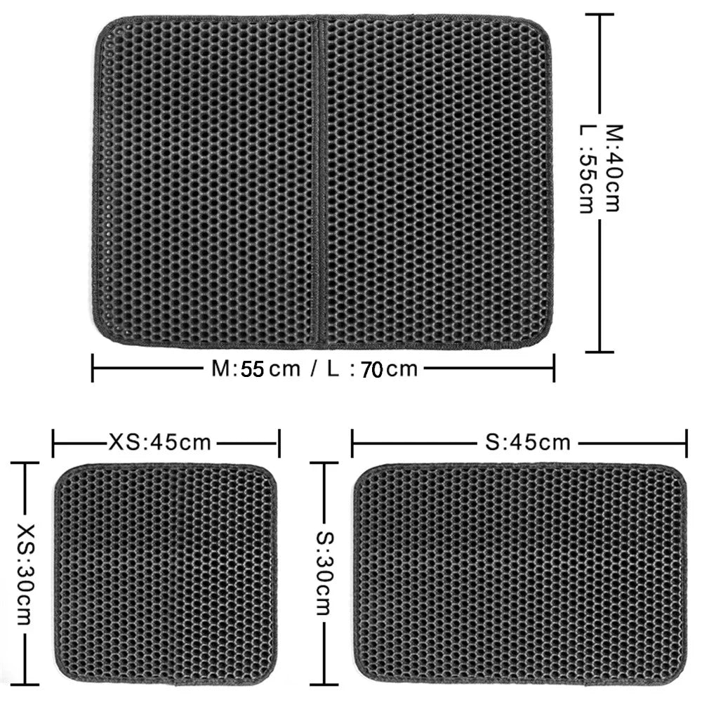 Premium Waterproof EVA Cat Litter Pad — Double Layer, Honeycomb Anti-Tracking, Easy Clean — Prime Trend Market