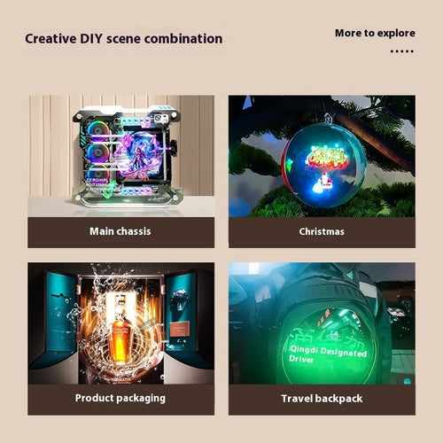 3D Holographic Transparent Fan Display — Mini Air Suspension Stereo Hologram Screen — Prime Trend Market