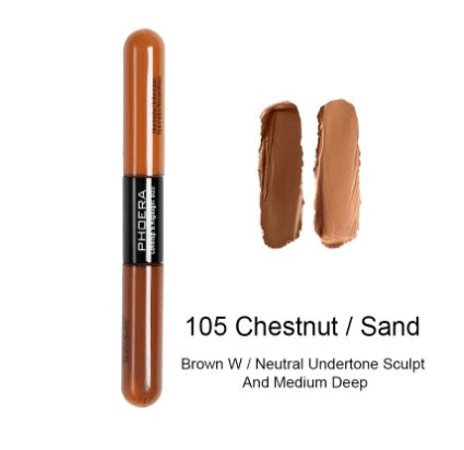 Double-Head Natural Color Brightening Liquid Concealer — Buildable Coverage, Brightening & Blendable | 5 Shades — Prime Trend Market