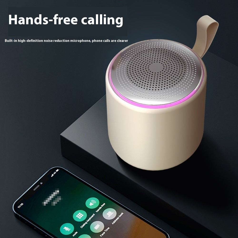 VibeDesk™ Aesthetic Mini Bluetooth Speaker — Portable Wireless Sound in 4 Colors — Eliza & Tuan