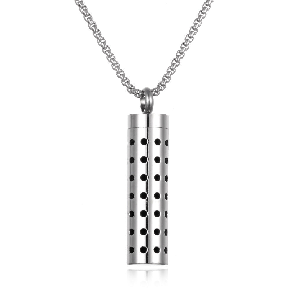 Aromatherapy Essential Oil Pendant Necklace — Titanium Steel Diffuser Locket | 16 Styles + Cotton Pads — Prime Trend Market