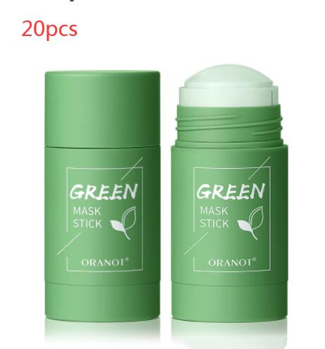 Green Tea & Eggplant Solid Mud Mask — Deep Cleansing, Oil Control & Moisturizing — Prime Trend Market