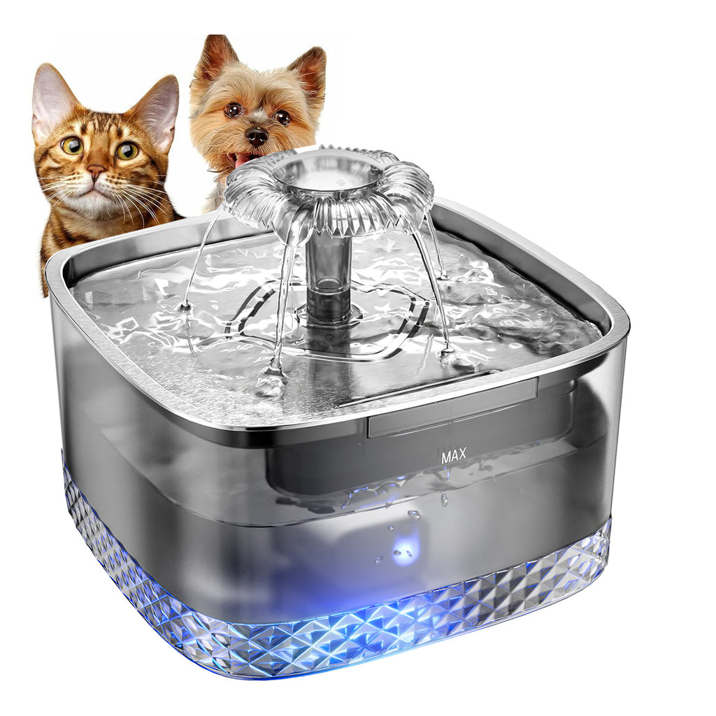 Luxury Stainless Steel Smart Cat Water Feeder — Auto-Flow Induction Fountain with Filter — Prime Trend Market