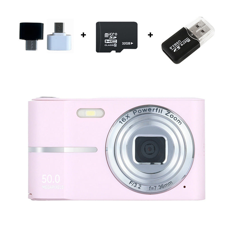 4K Mini Vlogging Camera for Students & Beginners — Pink, Green, Black & White — Prime Trend Market