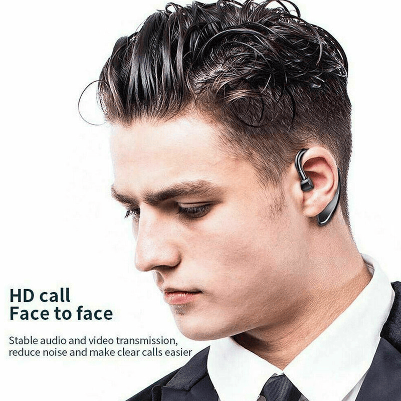 Wireless Bluetooth 5.0 Earpiece | Hook Headset | Noise Cancelling | Fits Left & Right Ear — Prime Trend Market