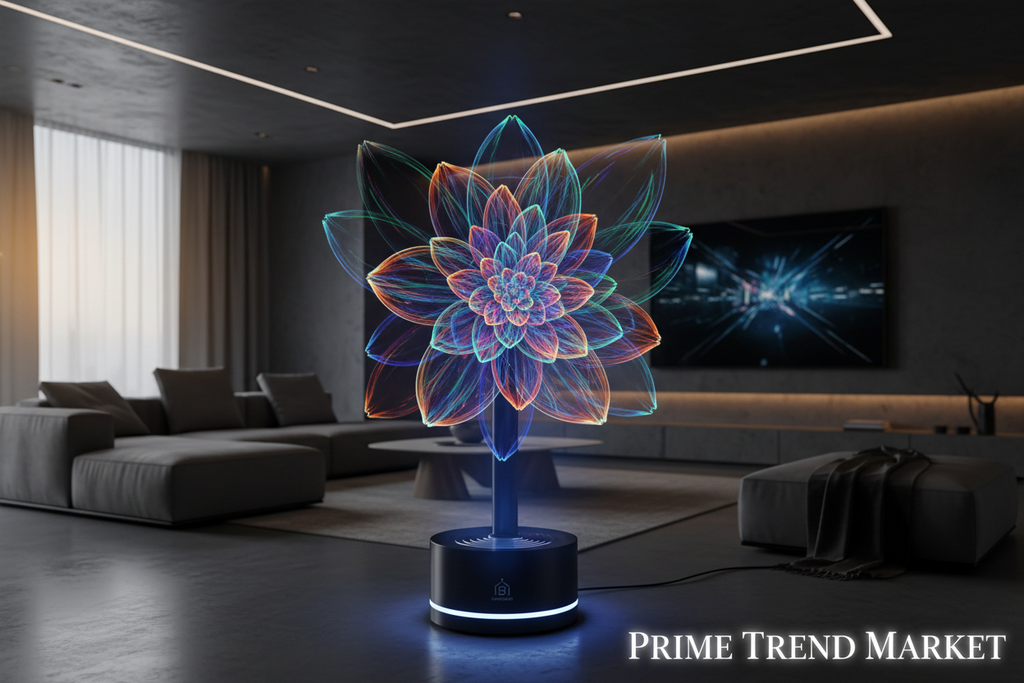 Hologram Display Bundle | 3D Hologram Fan + Optical Illusion LED Lamp + Sunset Projection Lamp — Prime Trend Market