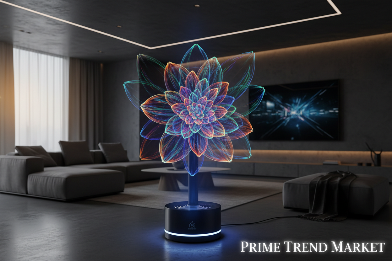 Hologram Display Bundle | 3D Hologram Fan + Optical Illusion LED Lamp + Sunset Projection Lamp — Prime Trend Market