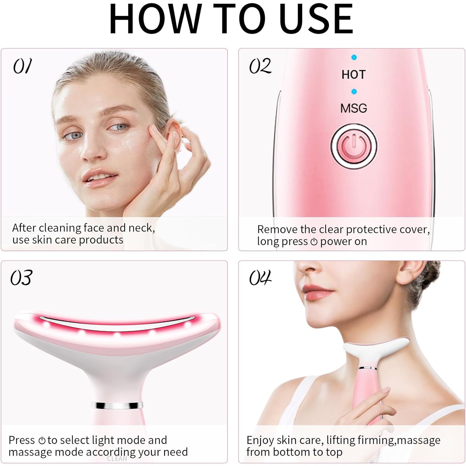 3-in-1 Face & Neck Sculpting Massager — Thermal + Vibration + Lifting Tool — Prime Trend Market