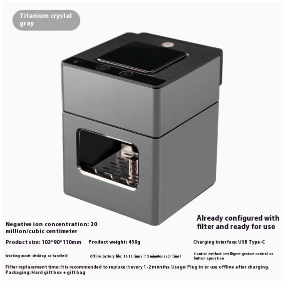PureAsh™ Smart Smokeless Ashtray & Air Purifier — High-End Home Odor Eliminator — Prime Trend Market