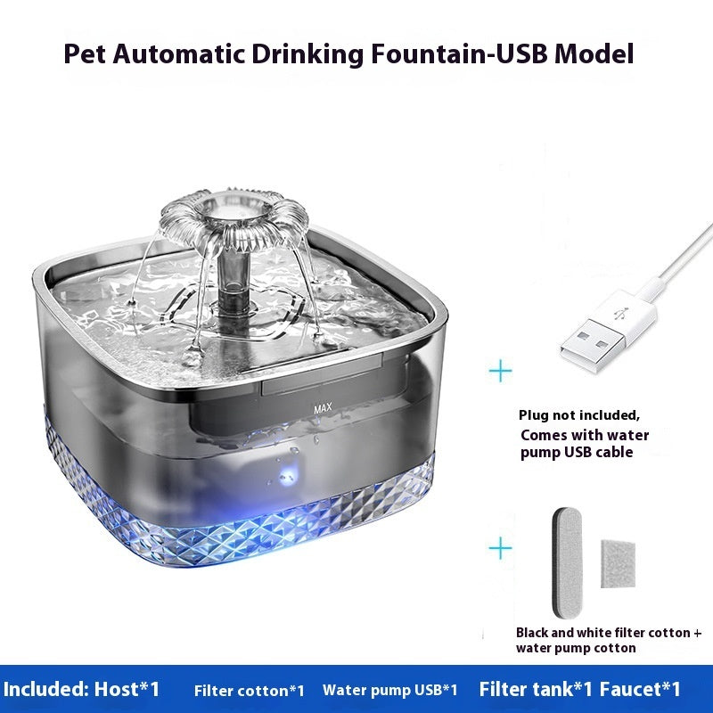 Luxury Stainless Steel Smart Cat Water Feeder — Auto-Flow Induction Fountain with Filter — Prime Trend Market