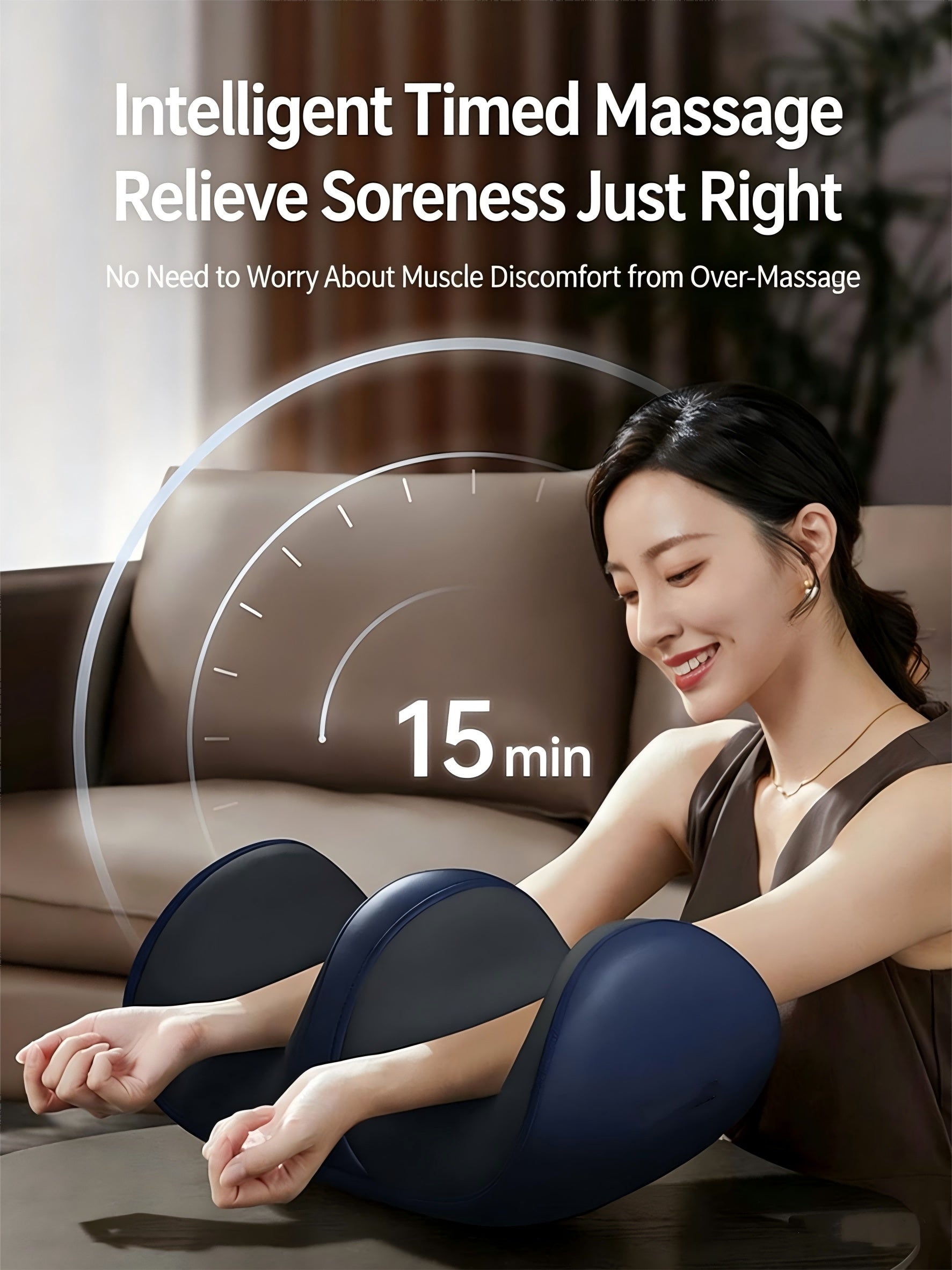 Luxury Shiatsu Electric Foot & Calf Massager with Heat — 3 Intensity Levels, Rolling Calf Massage — Prime Trend Market
