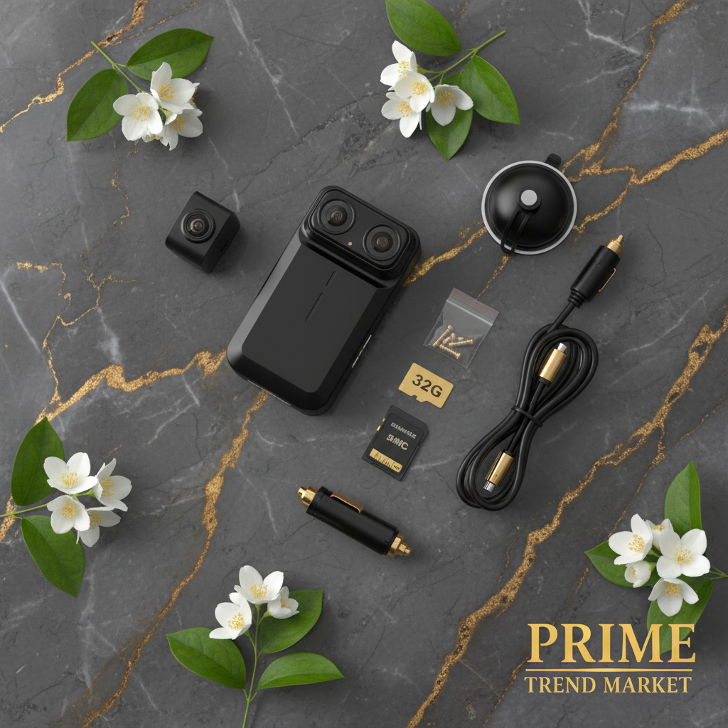 360° 4-Channel Dash Cam 1080P | IR Night Vision | Motion Detection | 32G MMC Included — Prime Trend Market