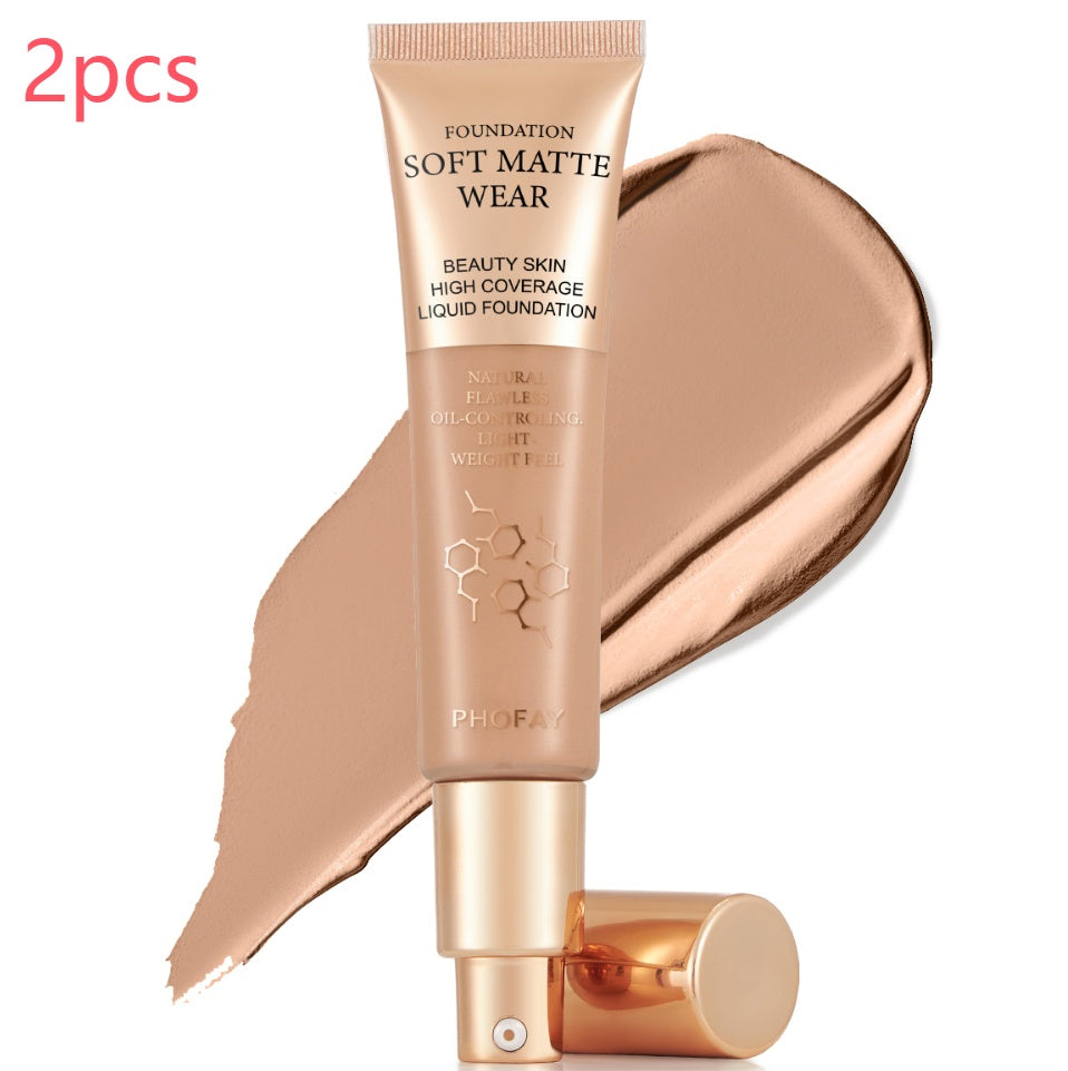 Full Coverage Foundation — Oil-Controlling, Lightweight & Flawless | 10 Shades — Prime Trend Market
