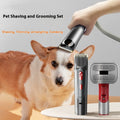 Luxury Professional Pet Hair Suction Grooming Kit — 5-Suit Shaver & Comb Set for Dogs & Cats — Prime Trend Market