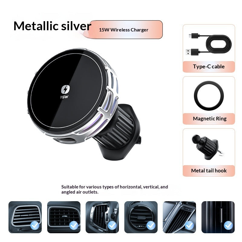 15W Magnetic Wireless Car Mount — Mirror Finish — Prime Trend Market