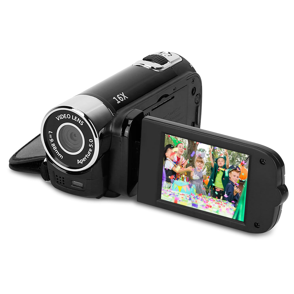 Luxury 270° Rotating Vlog Camera — 1080P HD, 16x Zoom, Built-in Fill Light & Selfie Mode — Prime Trend Market