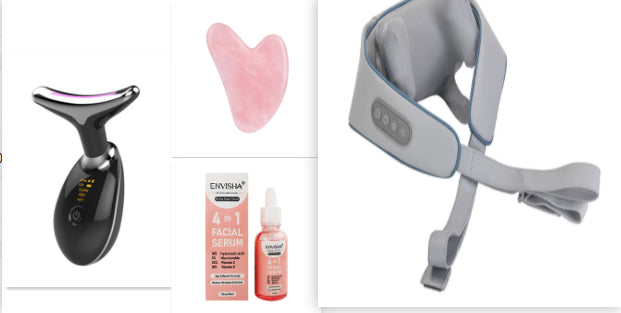 EMS Thermal Neck & Face Lifting Massager | LED Photon Microcurrent Wrinkle Remover — Prime Trend Market