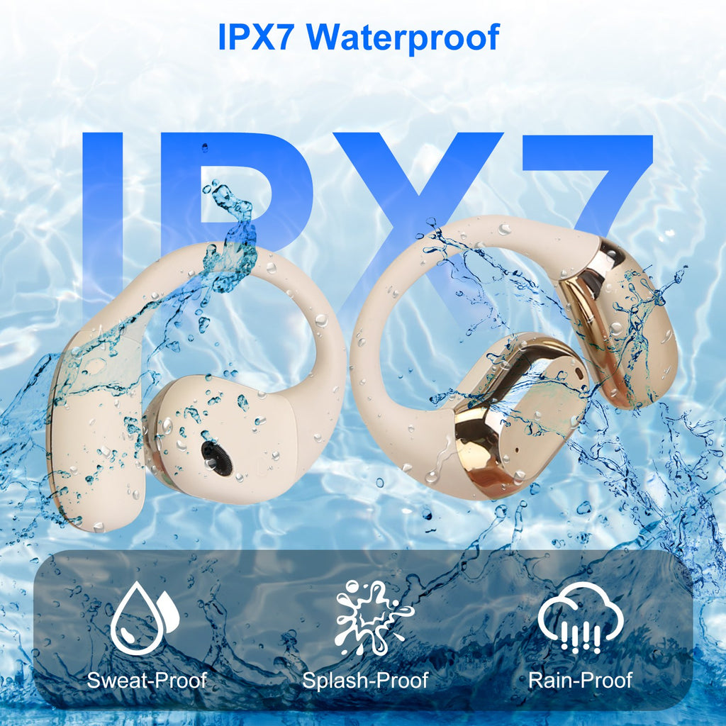 Open Ear Sport Earbuds | Bluetooth 5.4 Earhook | IPX5 Waterproof | 300Hr Standby | LED Case — Prime Trend Market