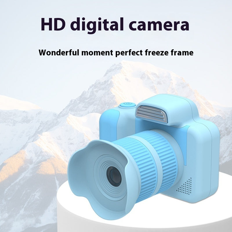 KidShot™ Mini HD Camera — Children's Digital DSLR-Style Cam in Black, Pink & Sky Blue — Prime Trend Market