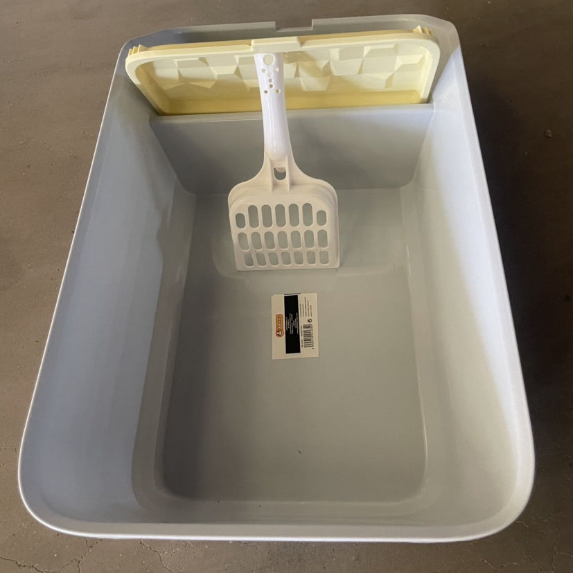 Premium Small Square Cat Litter Box — Modern Minimalist Design, Easy Clean, Fast Shipping — Prime Trend Market