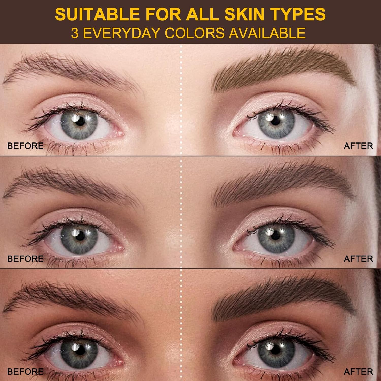 2-in-1 Microblading Eyebrow Pen — Waterproof, Dual-Ended, 3 Shades — Prime Trend Market