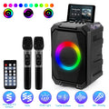 Portable Wireless Party Speaker | LED Light Show | 2 Wireless Mics | 80W Bass | Remote Control | TWS — Eliza & Tuan