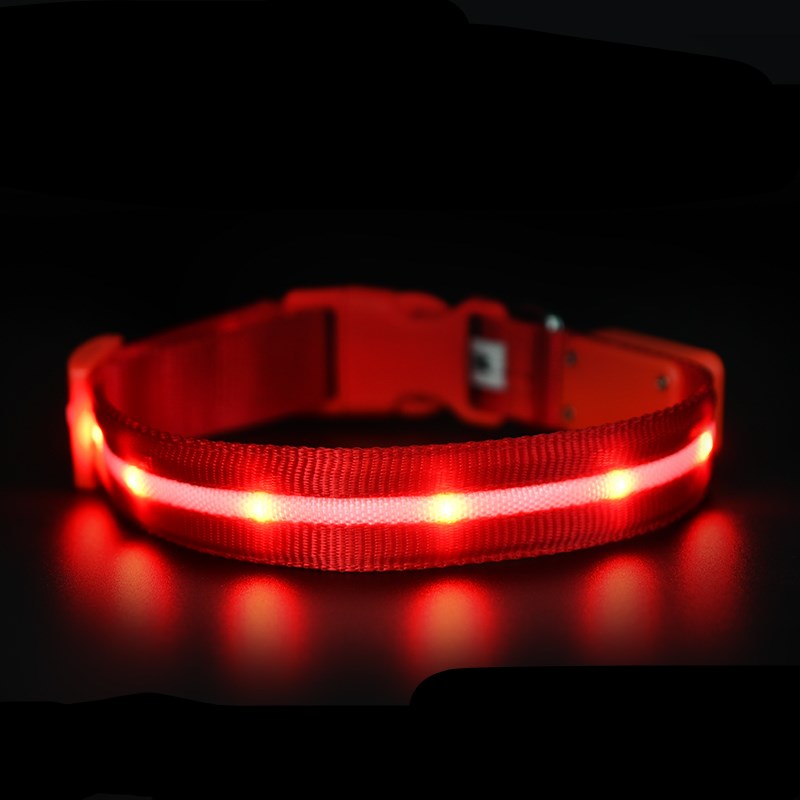 Luxury LED Safety Night Collar for Cats & Dogs — USB Rechargeable Luminous Pet Collar — Prime Trend Market