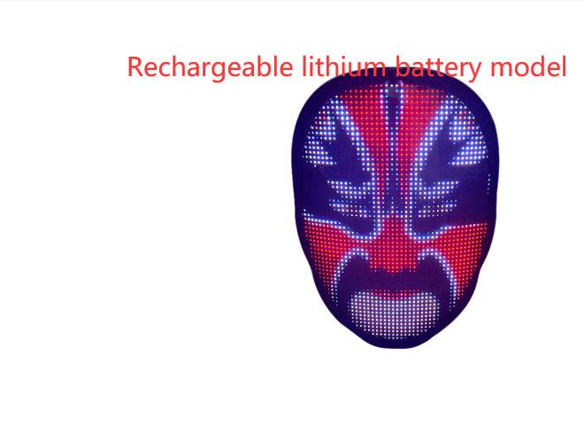 APP-Controlled LED Face-Changing Glowing Mask | Music Reactive DIY Party Mask — Prime Trend Market