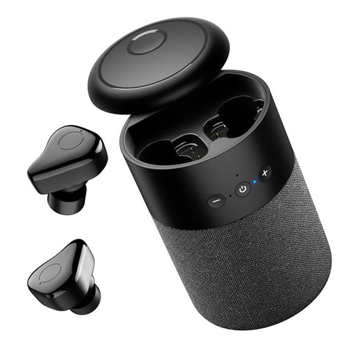 B20 Bluetooth Speaker & Headset Combo — 2-in-1 Portable Speaker with Earphones, BT 5.0 & 6H Playtime — Eliza & Tuan