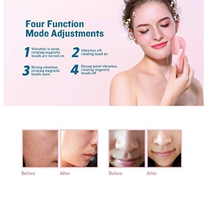 Sonic Silicone Face Cleansing Brush | 4-Mode Vibration Deep Pore Cleanser with Gold Charging Dock — Prime Trend Market