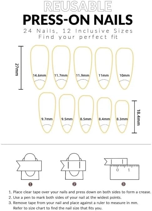 Halloween Press-On Nails – 24 PCS Pumpkin Bat Ghost Spider | Almond Ballerina, Reusable Acrylic — Prime Trend Market