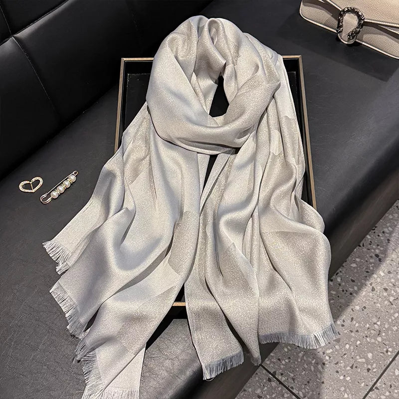 Lightweight Raw-Hem Scarf