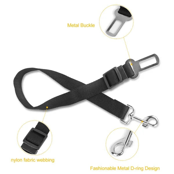Premium 2-Pack Pet Car Safety Seat Belt — Adjustable Harness Leash for Dogs & Cats — Prime Trend Market