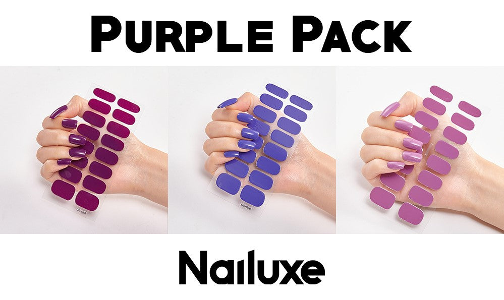 Pure Color Nail Stickers — 16pcs Solid Shade Press-On Set — Prime Trend Market