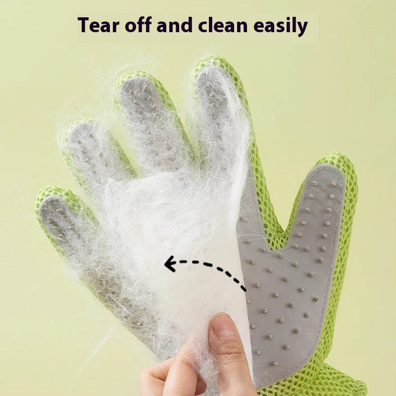 Double-Sided Pet Grooming Gloves — Cats & Dogs — Prime Trend Market